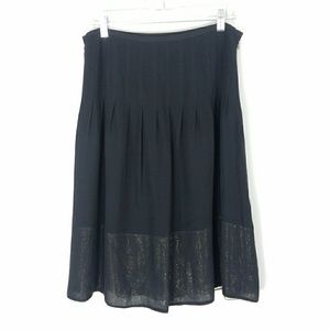 4for$25 Black Metallic Gold Shimmer Full Skirt